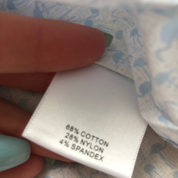 Blue Flamingo Short Sleeve Button Down Shirt - Picture 4 of 5